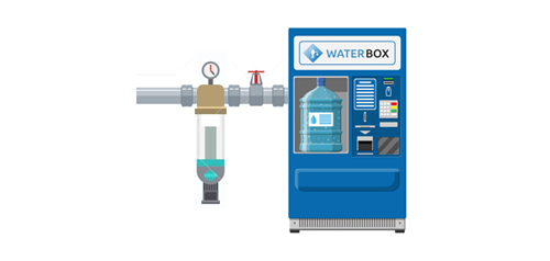 Автомат з системою очистки водопровідної води